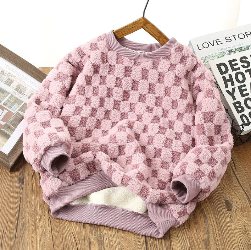 Fuzzy Checker Pullover