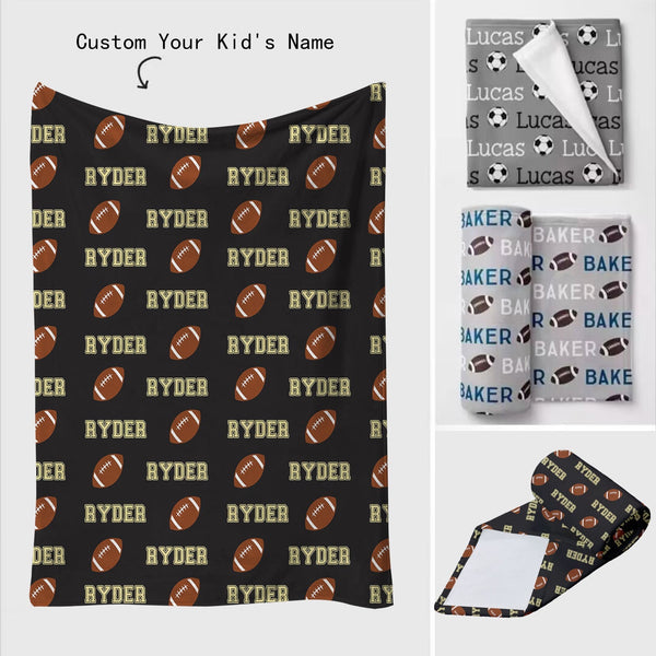 Custom Fleece Name/Sport Blanket Preorder