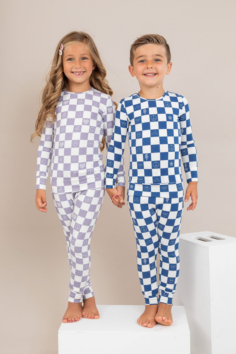 Pajama Set - Check It Out - Lavender