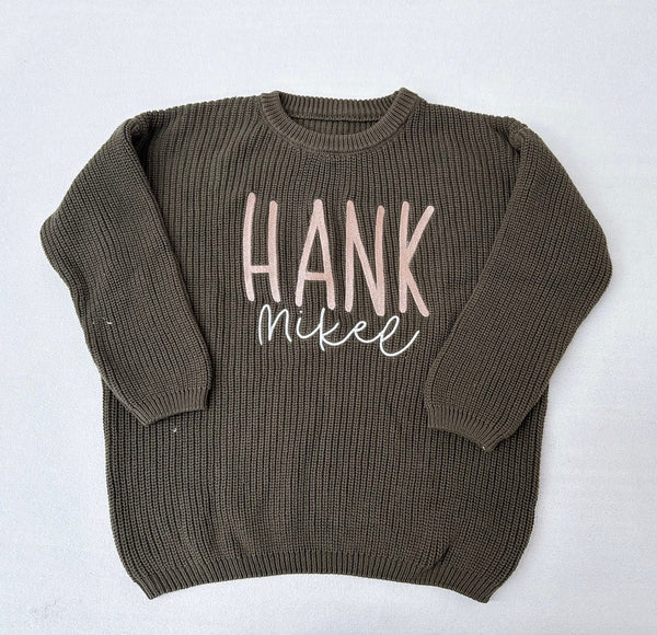 Custom Name Embroidery Sweater Preorder