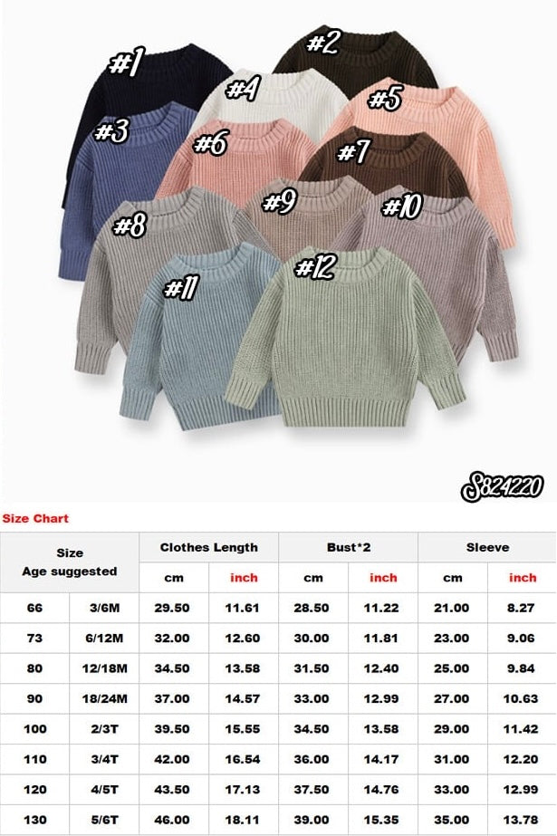 Chunky Knit Sweater Preorder