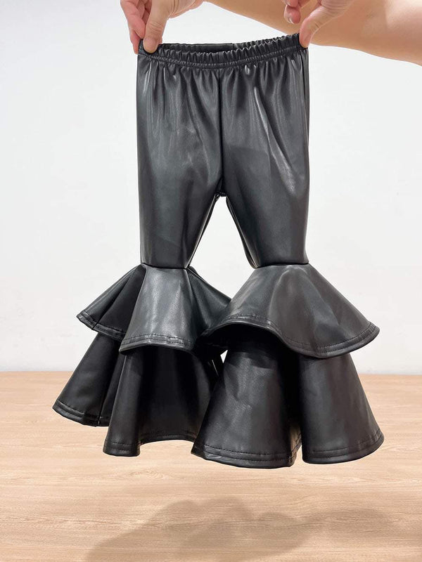 Pleather Bell Bottoms