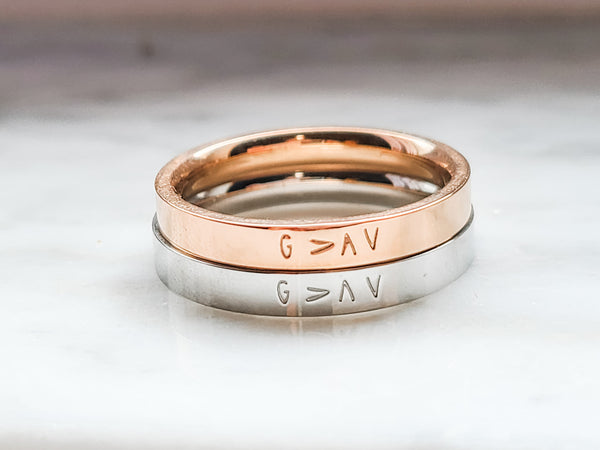 Custom Stamped Ring Preorder