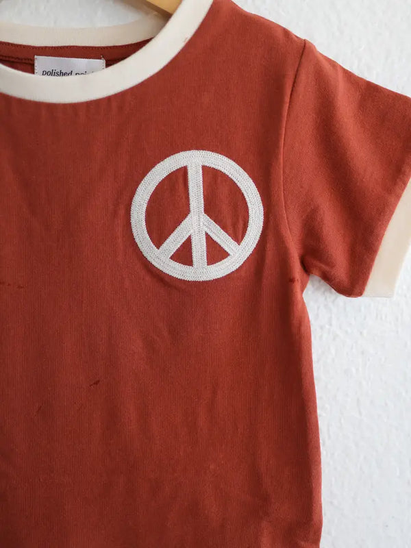 Peace Varsity Stripe Graphic T Preorder