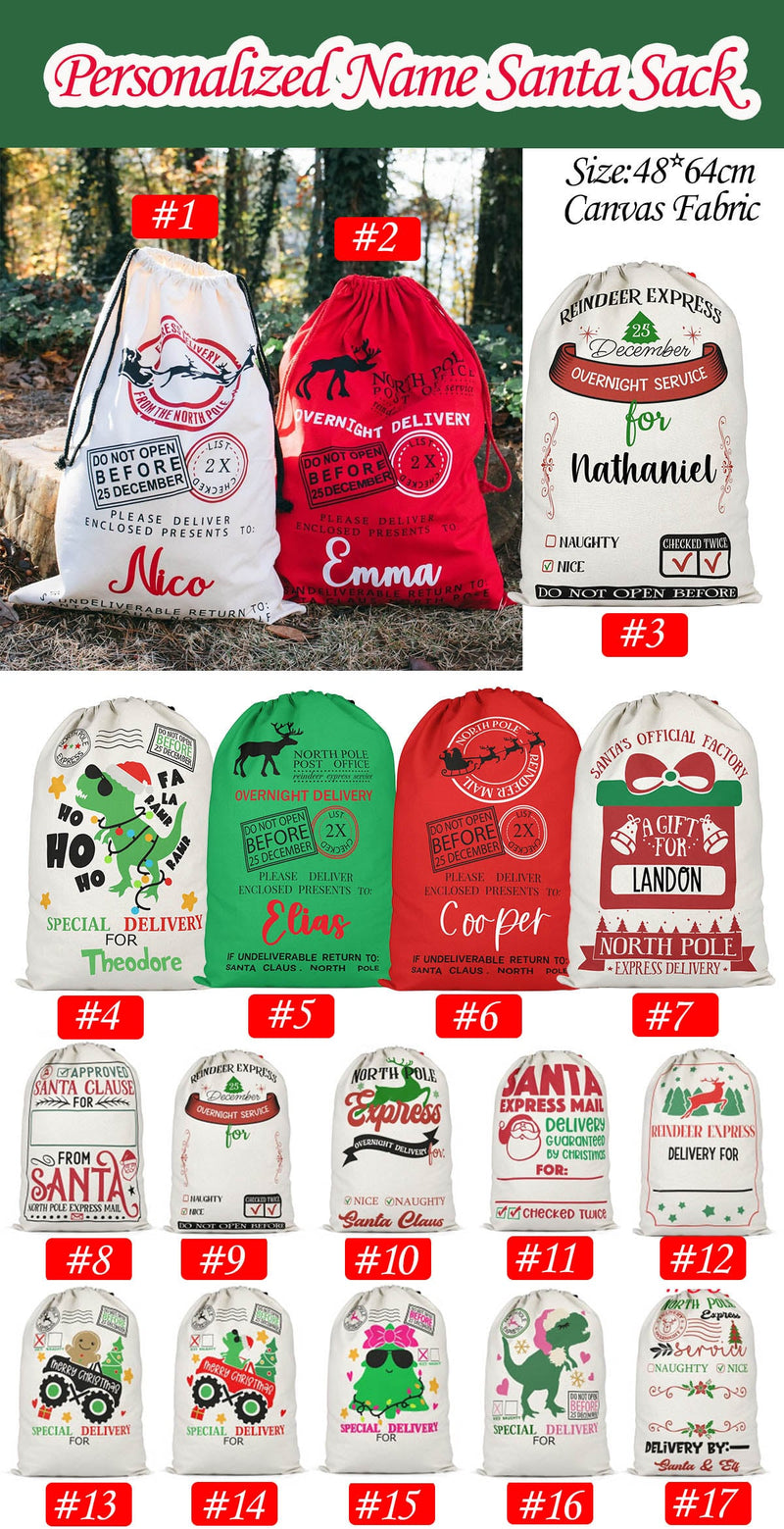 Custom Name Santa Sack Preorder