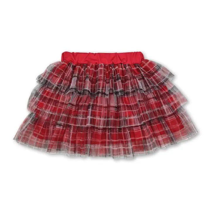 Christmas Plaid Tulle Skirt Preorder