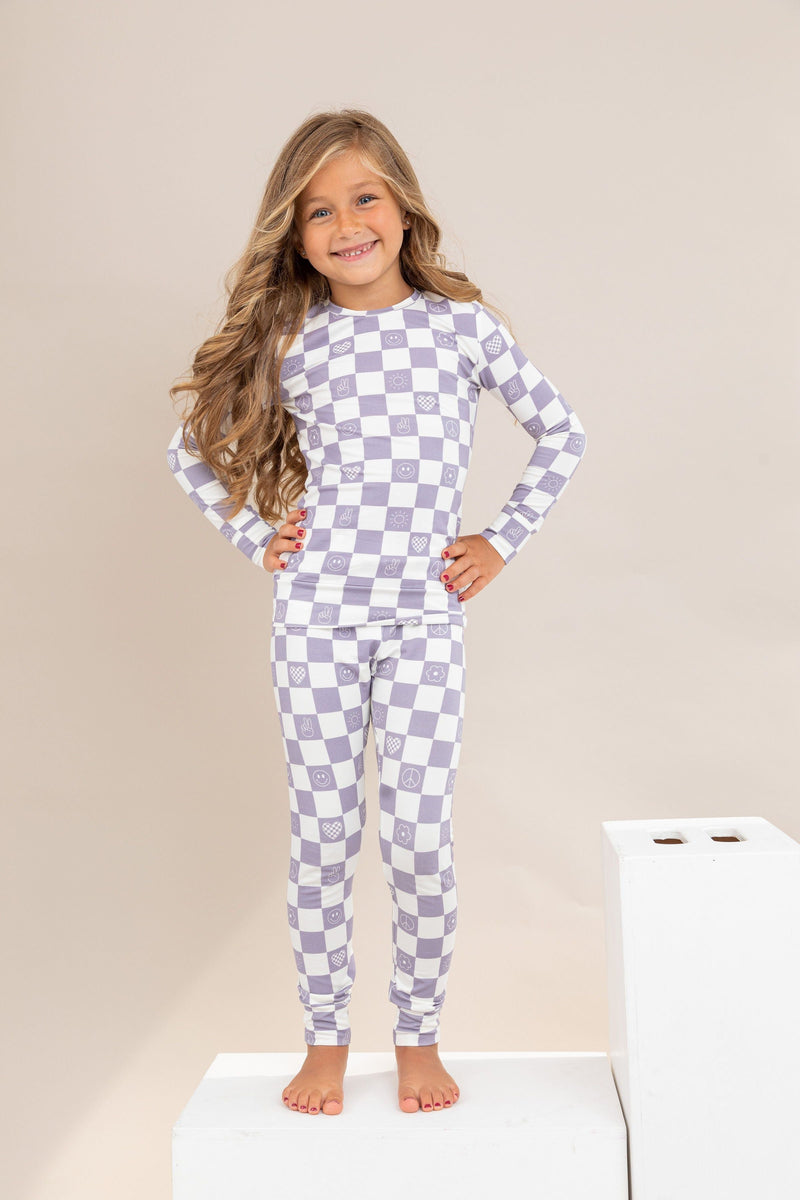 Pajama Set - Check It Out - Lavender