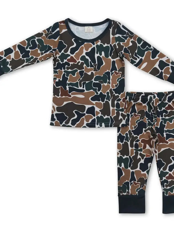 Brown Camo Pajama Set Preorder