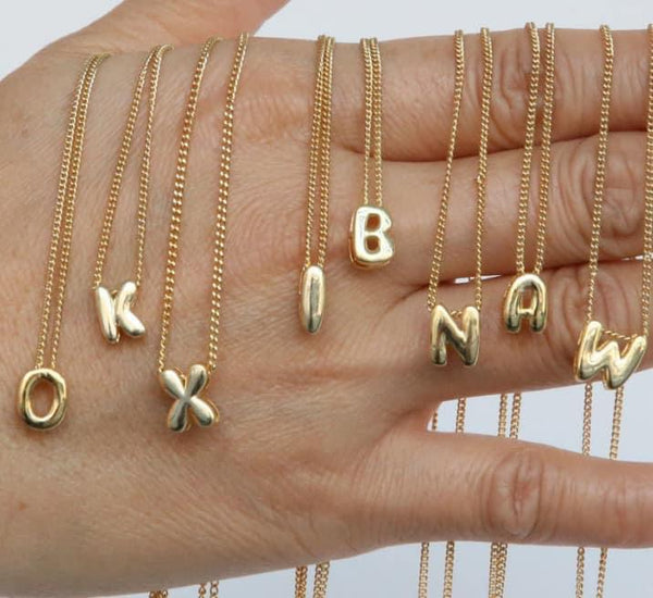 Bubble Letter Build Your Own Necklace Preorder