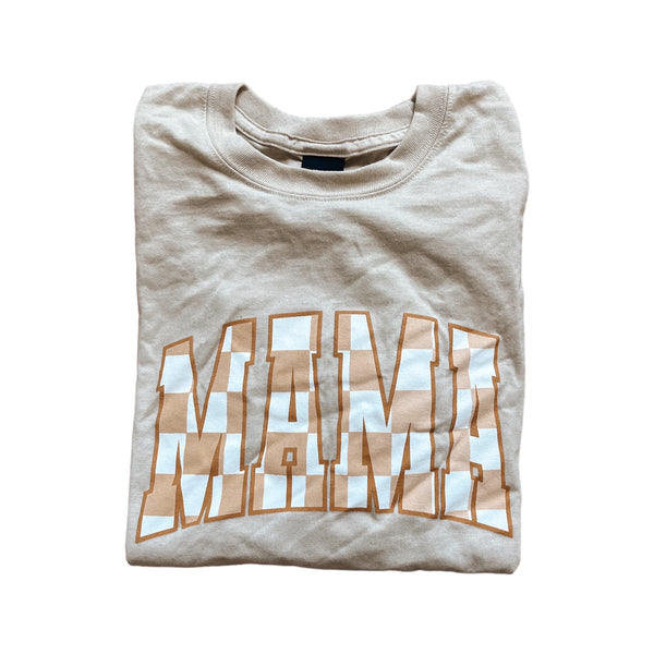 Fall Checker Mama Graphic T-Shirt