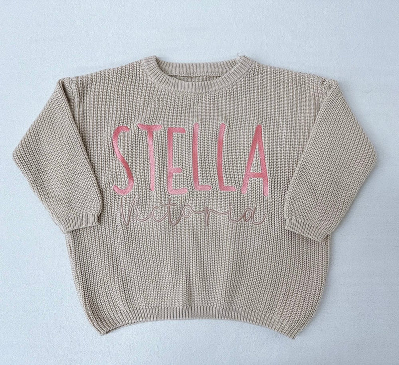 Custom Name Embroidery Sweater Preorder