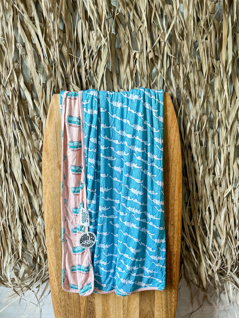 Totally Tubular x Surf City USA Bamboo Blanket