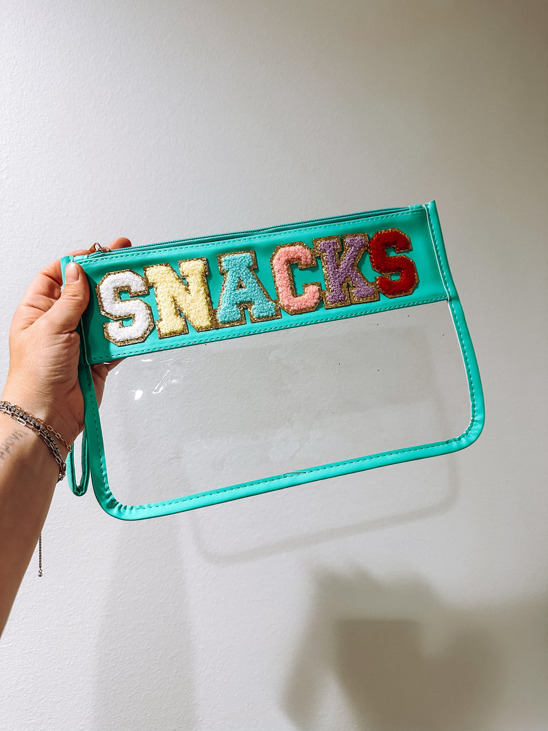 Nylon Clear Patch Bag - Snacks