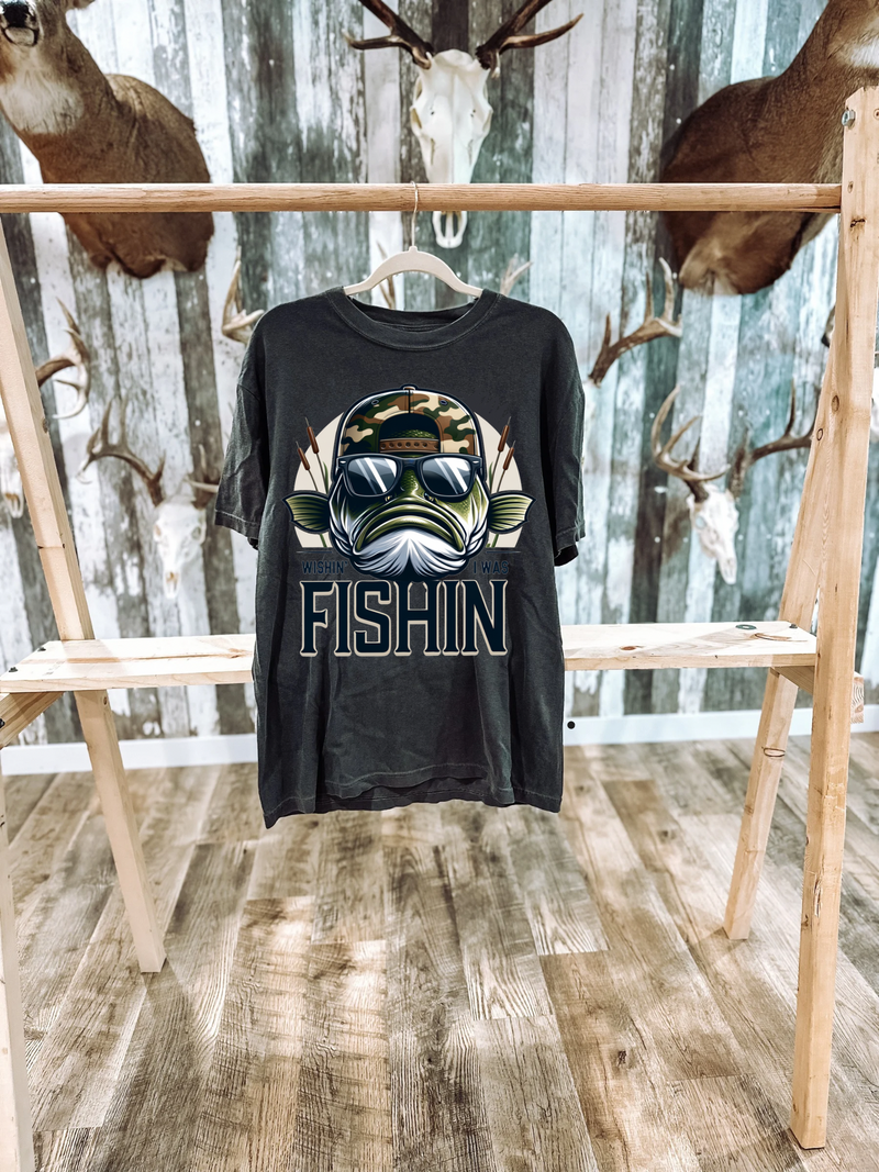 Wishin’ I Was Fishin’ Graphic T