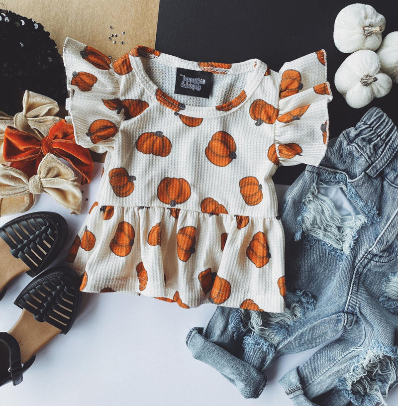 Pumpkin Peplum Preorder