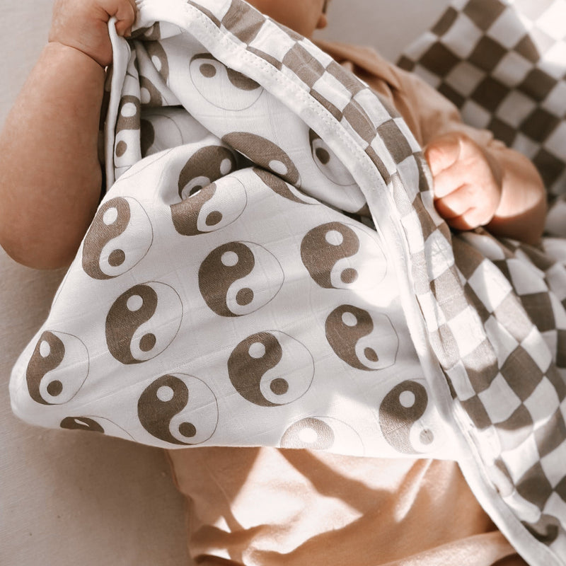 Luxe Muslin Six Layer Quilt - Tahiti Check x Lennon