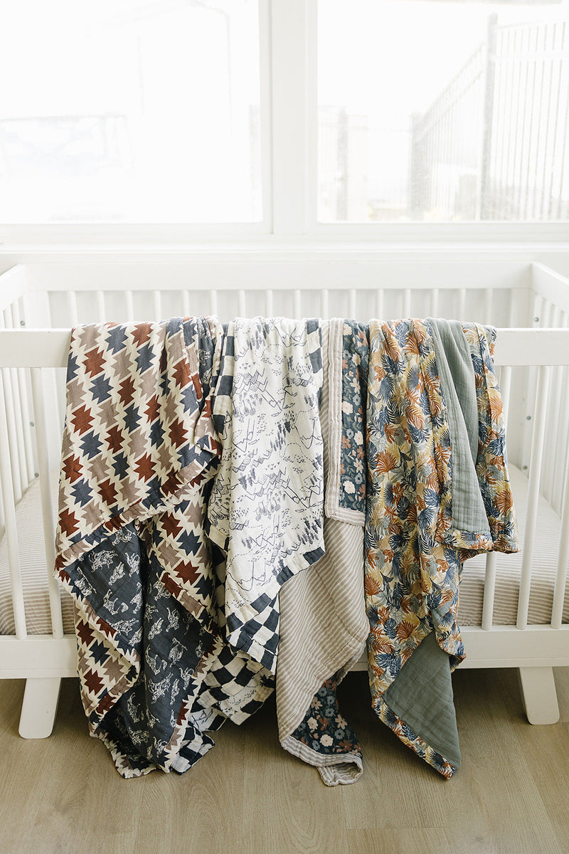 Western Aztec + Wild West Muslin Quilt