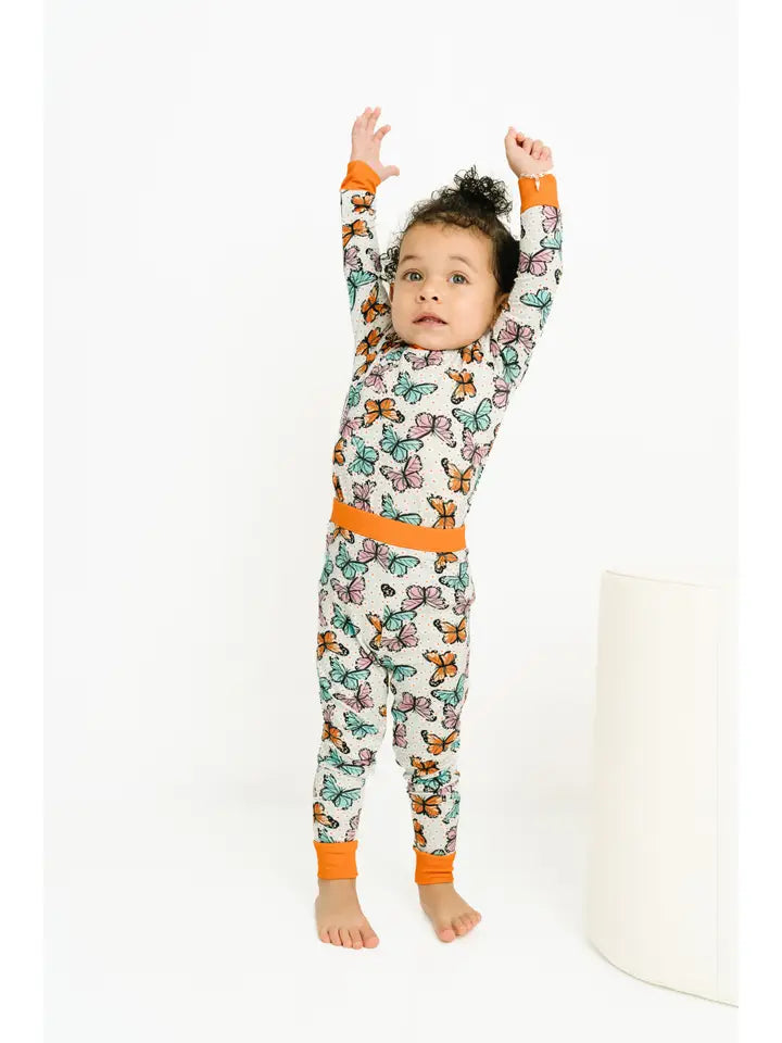 Spring Butterfly Bamboo 2 pc. Jammie Set