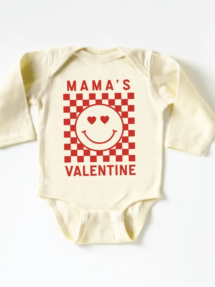 Mama's Valentine Long Sleeve Onesie