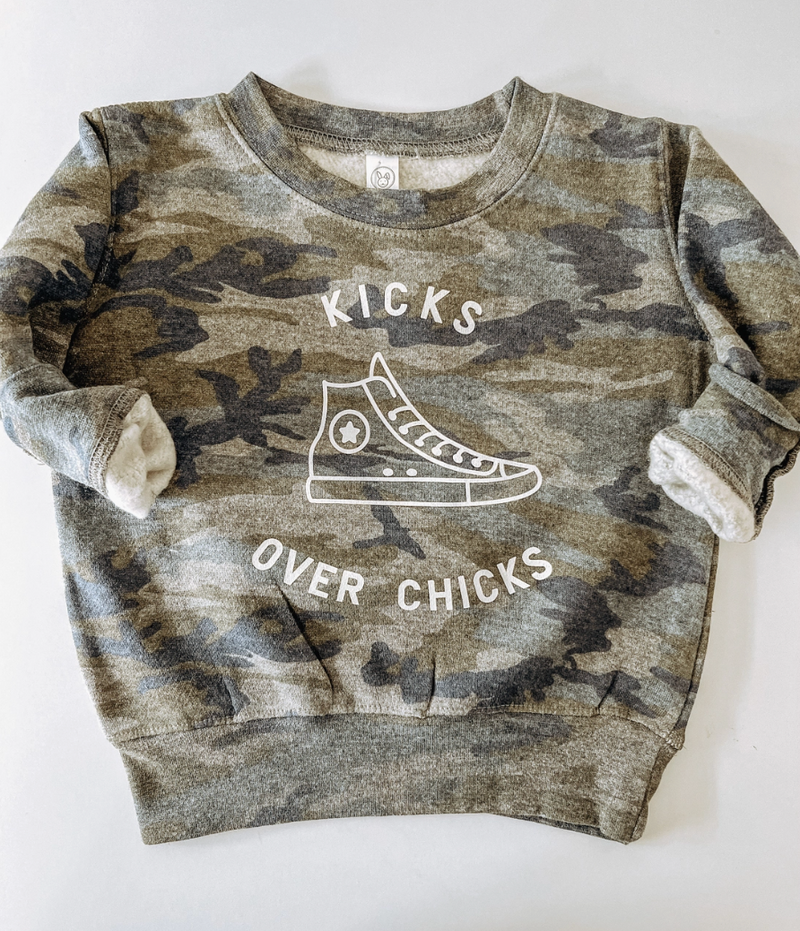 Kicks Over Chicks Graphic Sweatshirt