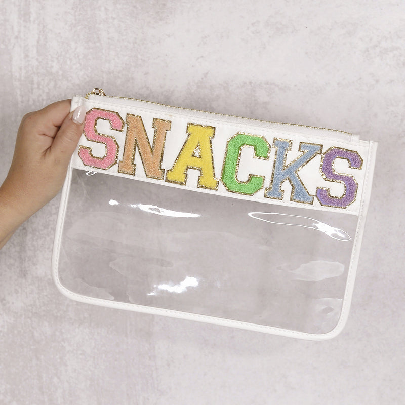 Nylon Clear Patch Bag - Snacks
