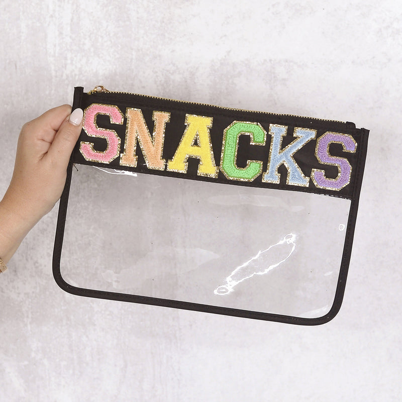 Nylon Clear Patch Bag - Snacks